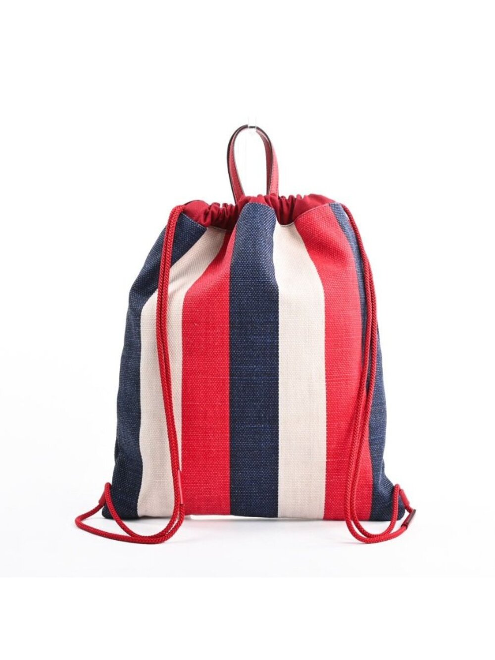 Gucci Backpack Striped Drawstring Knapsack - Picture 3 of 9